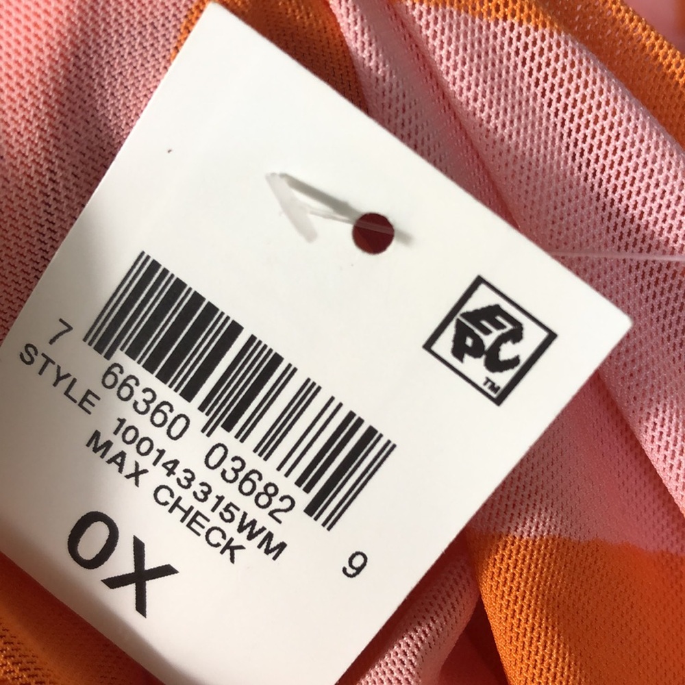 🚫 Sold 🚫 Bar lll NWT Vibrant Orange and Pink Geometric Dress - Picture 3 of 4